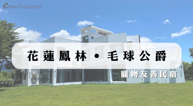 『Paw Dreamer 吃喝玩樂』花蓮鳳林‧毛球公爵｜寵物友善民宿