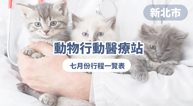 新北市動物保護防疫處 / 行動醫療站112年7月份服務時間公告