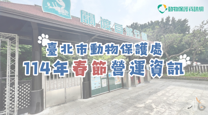 臺北市動物保護處 / 114年臺北動物之家春節營運資訊