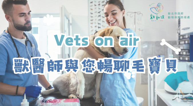 新北市動物保護防疫處 / 寵物醫療線上諮詢服務開跑囉!