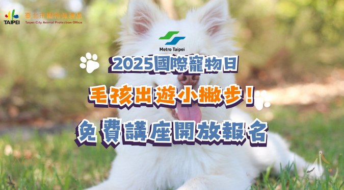 臺北捷運 Metro Taipei／毛孩出遊小撇步！免費講座開放報名