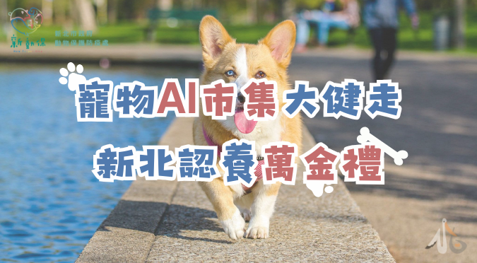 新北市動物保護防疫處 / 寵物𝗔𝗜市集大健走-新北認養萬金禮