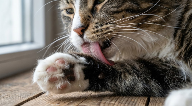 貓咪理毛時間大揭祕：從日常清潔到焦慮警訊的行為判讀